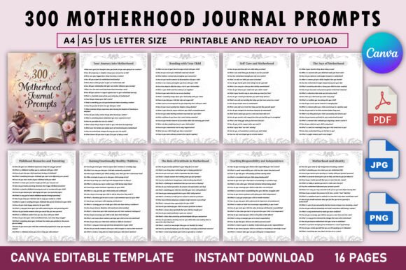 300 Motherhood Journal Prompts