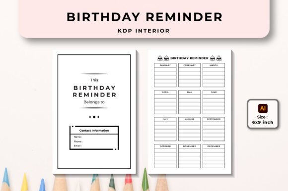Birthday Reminder Tracker KDP Interior