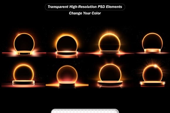 Futuristic Pedestal for Display, Blank