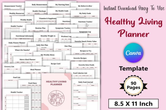 Mastering Healthy Living: The Ultimate Guide to the Editable Healthy Living Planner