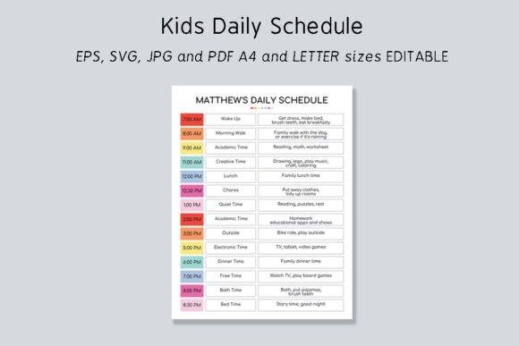 Organizing Kids’ Days with a Daily Schedule