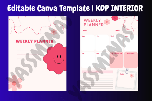 Pink Digital Weekly Planner Organizer – Boost Your Weekly Planning