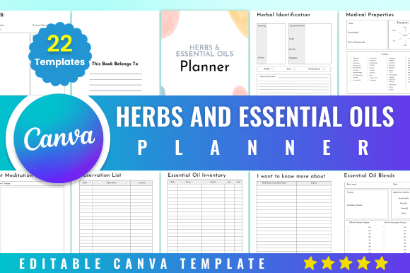 Revolutionizing Herb and Essential Oil Management with the Editable Herbs Essential Oils Planner