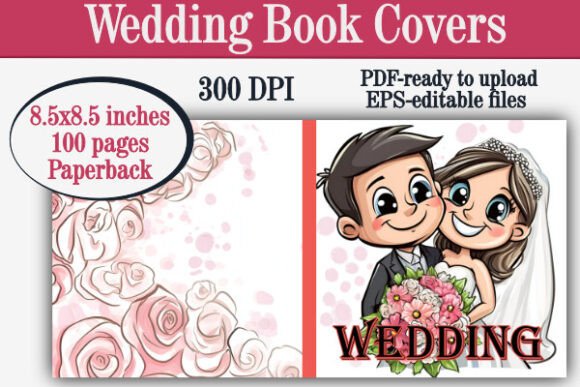 Wedding Coloring Book Cover for KDP: A Creative Resource for Digital Publishers