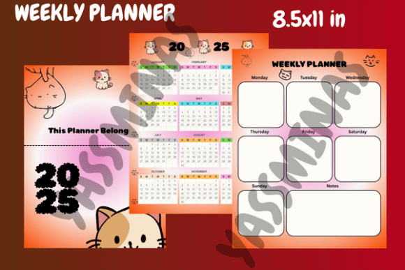 Weekly Daily Planner – 2025 Calendar